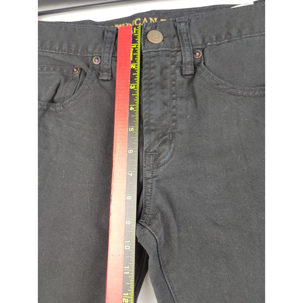 American Eagle Mens Slim Straight Black Jeans 28x30 Stretch Denim Pants 120605U9 - Picture 12 of 15
